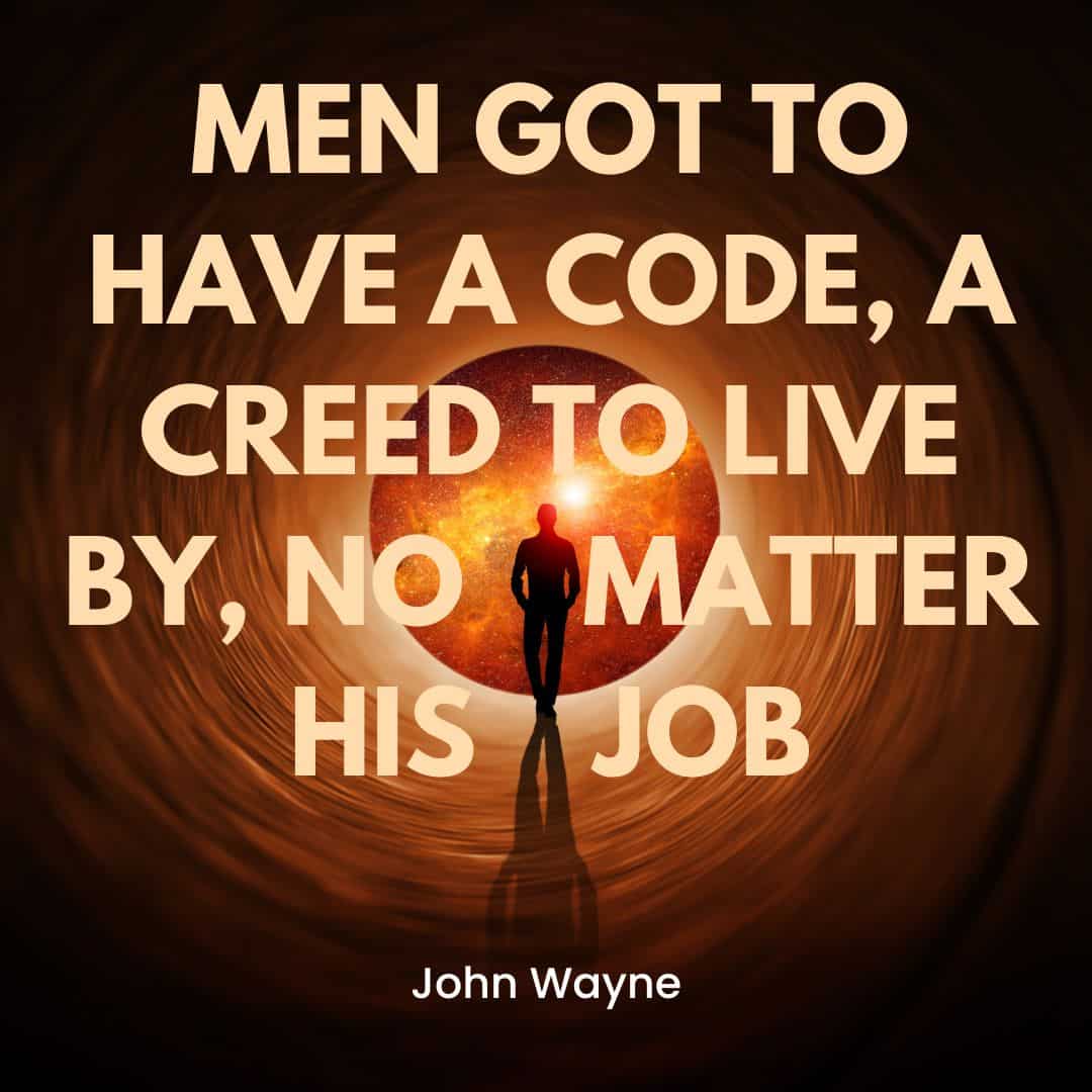 A silhouette of a person walking towards a glowing orb, surrounded by a vortex-like tunnel. The text overlay reads, "MEN GOT